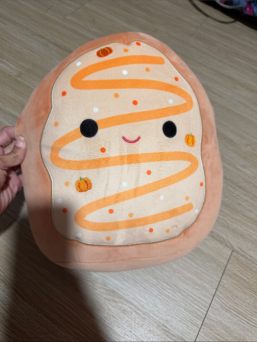 Squishmallow Tadd Frosted Pumpkin Donut RARE 11in